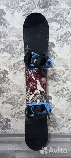 Сноуборд Burton White 156cm+ крепления Burton
