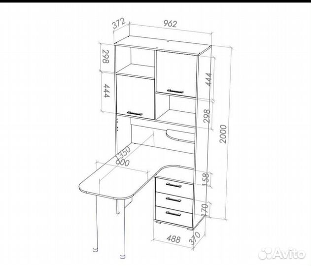 Стол компьютерный ск 61