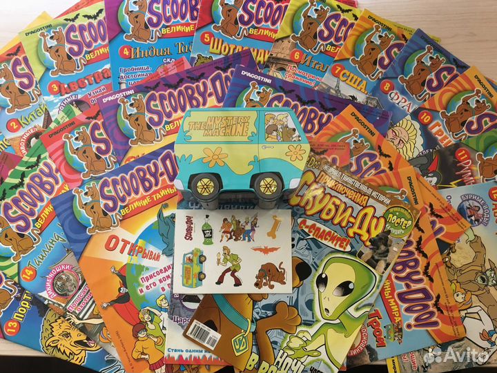 Комиксы Скуби-Ду и фургон с картами