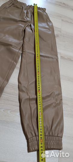 Брюки кожаные S