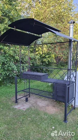 Мангал в стиле лофт