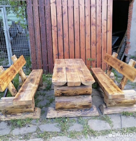 Лавки столы из дерева
