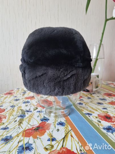 Зимняя шапка из меха кролика