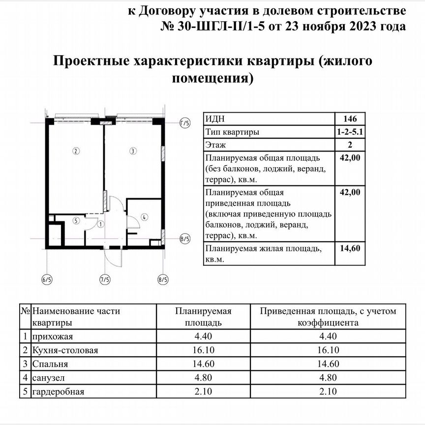 1-к. квартира, 42 м², 2/7 эт.