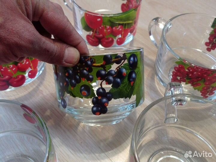 Кружки-400гр.с рисунками Ягод 6шт. 1000