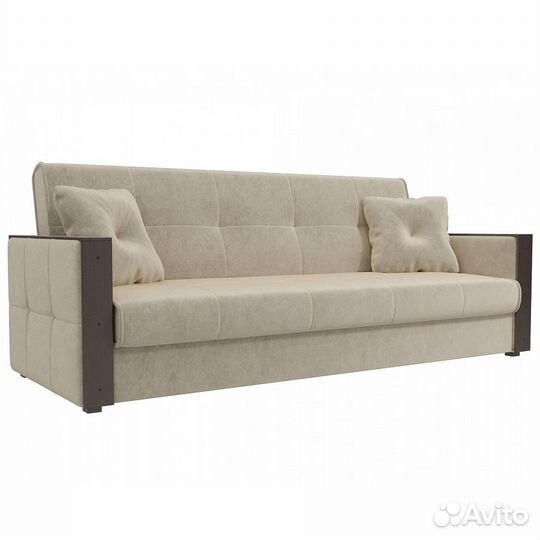 Диван-книжка Валенсия микровельвет бежевый