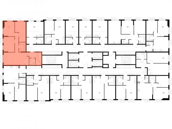 3-к. квартира, 78 м², 20/25 эт.