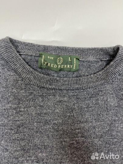 Винтажный свитер Fred Perry made in italy