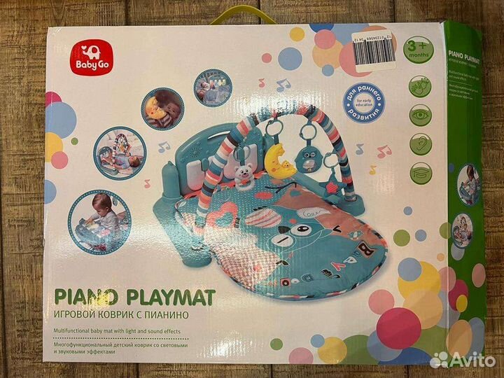 Коврик развивающий с пианино Baby Go