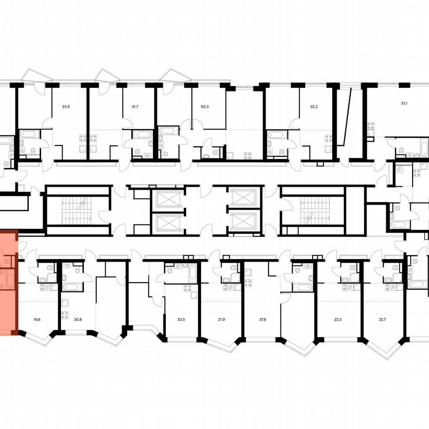 2-к. квартира, 46,8 м², 9/31 эт.