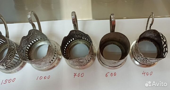 Подстаканники СССР мельхиор