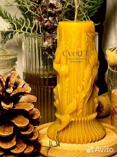 Свеча ручная работа