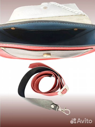 Кожаная сумка мини через плечо