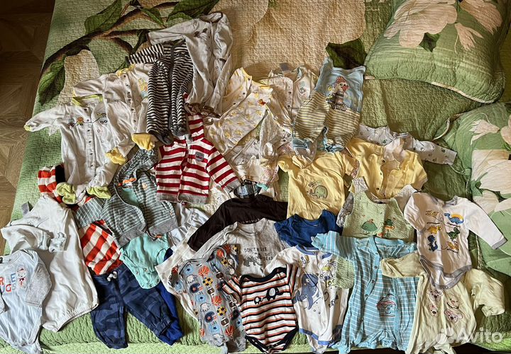 Пакет брендовой одежды для мальчика 3-6 мес