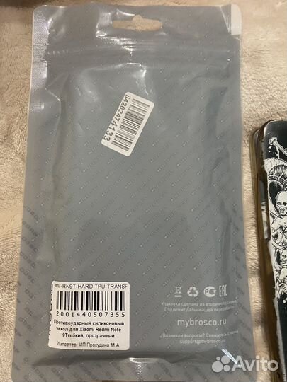 Чехлы на redmi note 9T и meizu m6 note