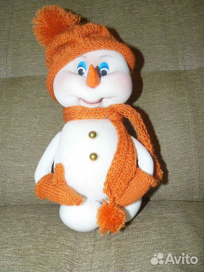 Новогодние куклы снеговики, олень