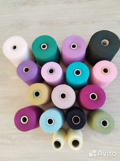 Пряжа бобинная хлопок Италия, Турция