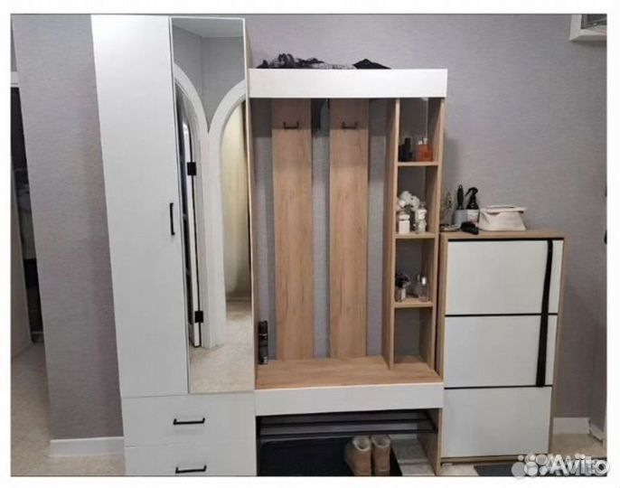 Прихожая с обувницей домино