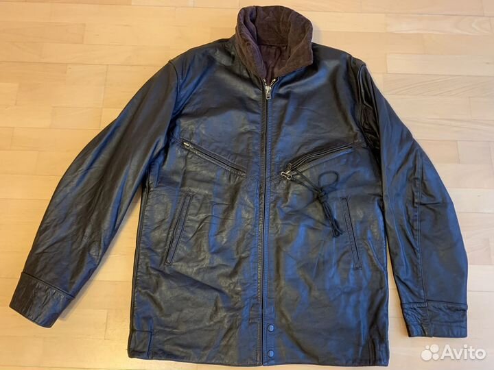 Куртка кожаная лётная ввс РФ Сибирь р.52-5. новая
