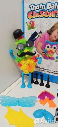 Конструктор липучка репейник Clustets (банчемс)