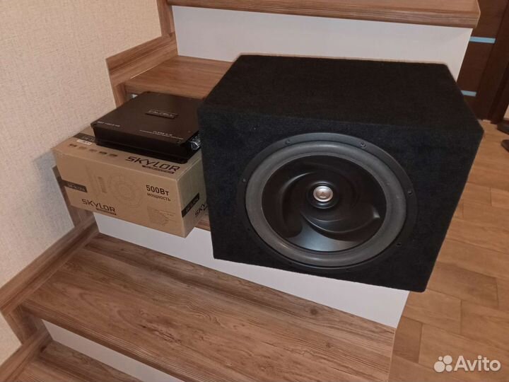 Комплект сабвуфер и усилитель