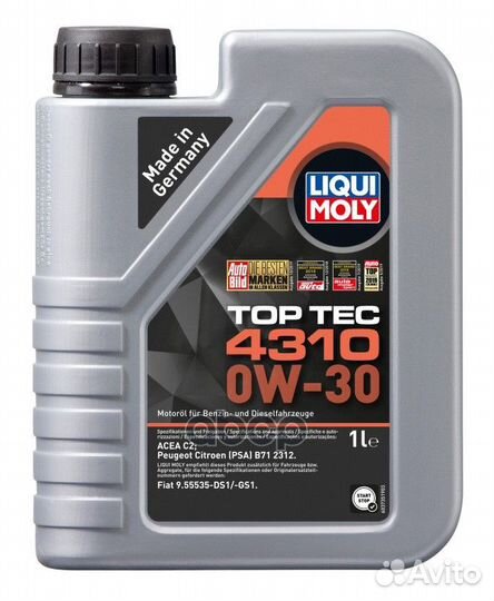 LM Top Tec 4310 0W-30 C2 Масло моторное синт. 1L
