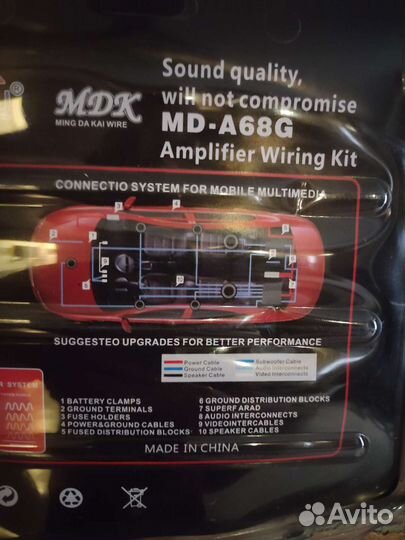 Провода для сабвуфера(Полный Комплект) Новые