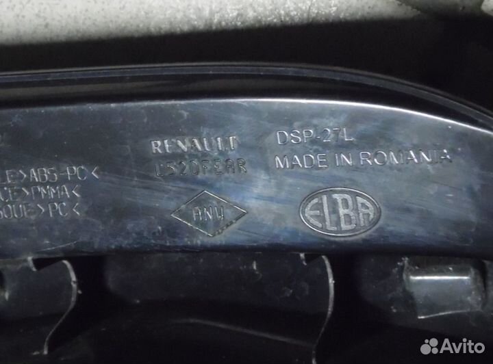 Фонарь задний левый Рено Логан 2