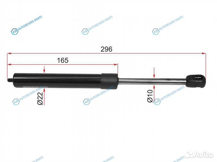 8056814 Амортизатор капота mercedes S-class W221 0