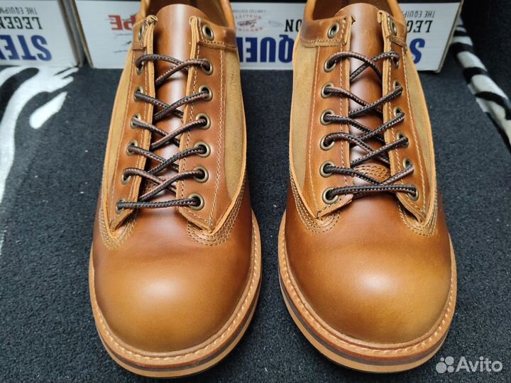 Ботинки кожаные в духе ретро моделей Red Wing