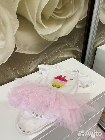 Бодик-платье на годик