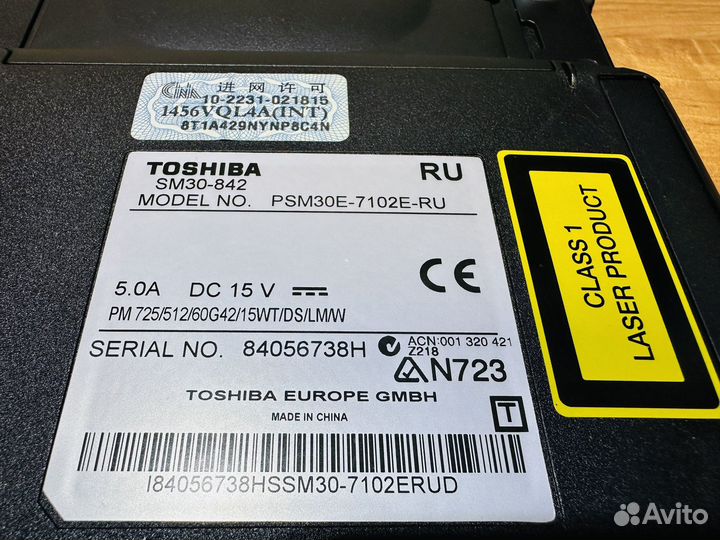 Ноутбук Toshiba PSM30E-7102E-RU на запчасти