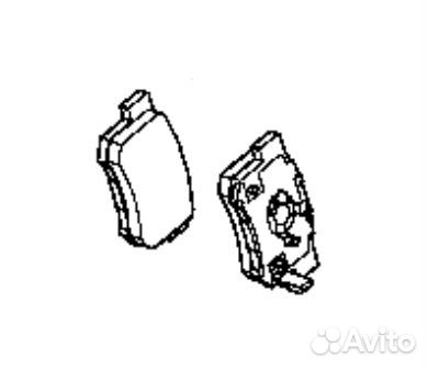 Колодки тормозные задние honda pgd536c