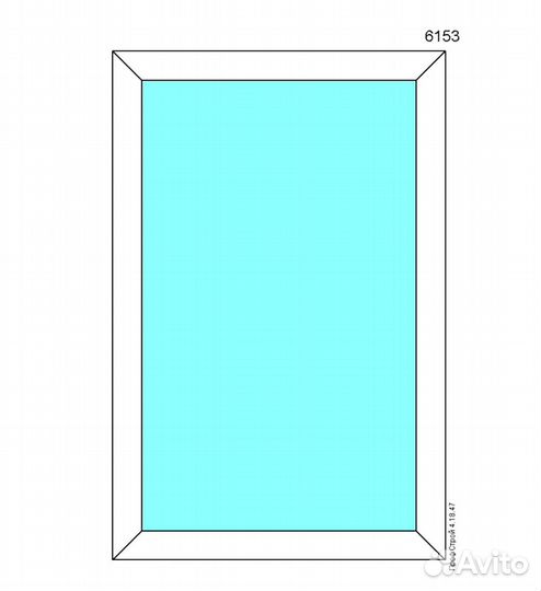 Окно пвх 600x770