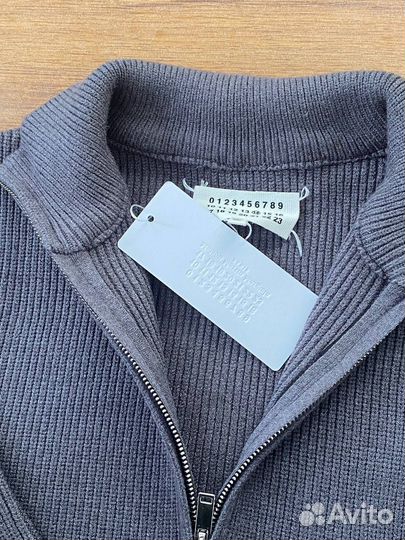 Кардиган Maison Margiela серый с полоской