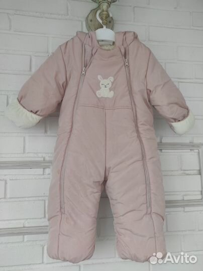 Зимний комбинезон для девочки 74 80