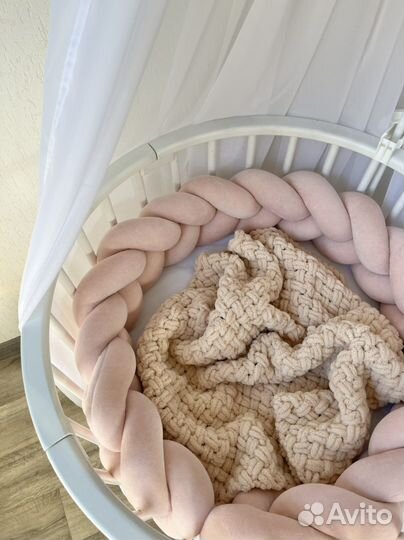 Плед вязаный