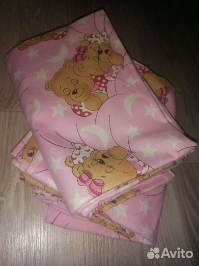 Постельное белье новое в манеж