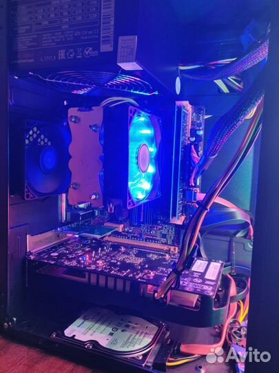 Игровой пк Core i7/1050ti 4gb/16/SSD/HDD/WiFi PSie