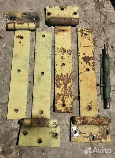 Фурнитура Петли для ворот 4 шт. и задвижка СССР