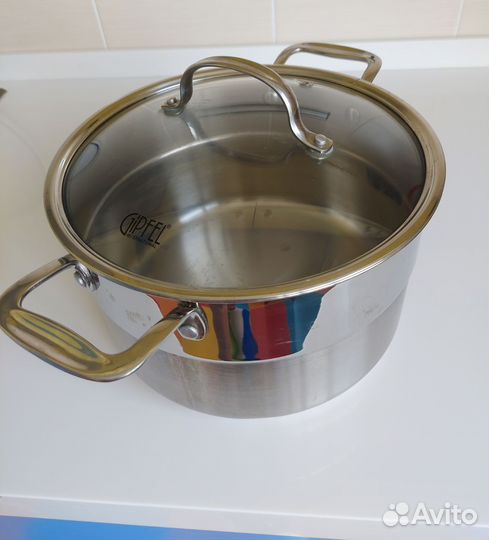 Кастрюля из нержавейки gipfel 6 литров