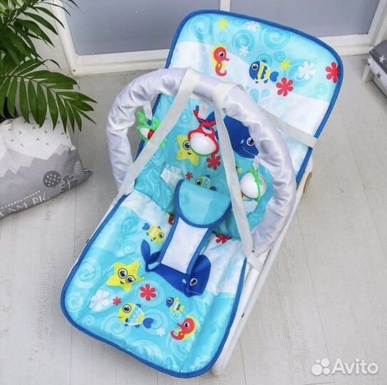 Шезлонг качалка для новорожденных
