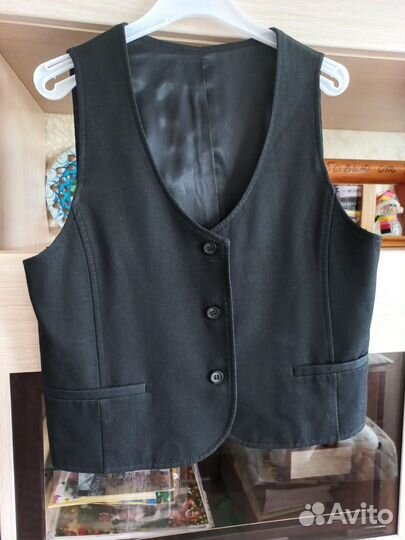 Жилетка деко-джинс, рост 140