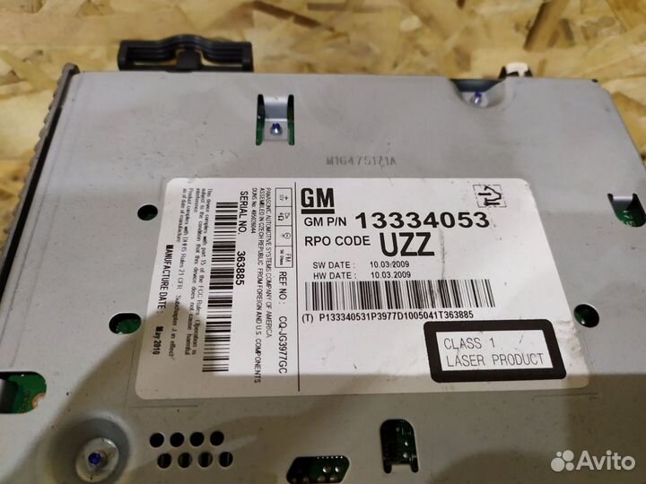 Штатная магнитола Опель Астра J