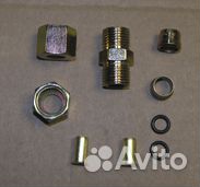 Фитинг прямой д.10*10 проходной разборный (Фурниту