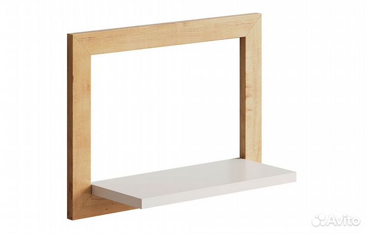 Полка настенная светло-коричневая Онега 40х30х15 с