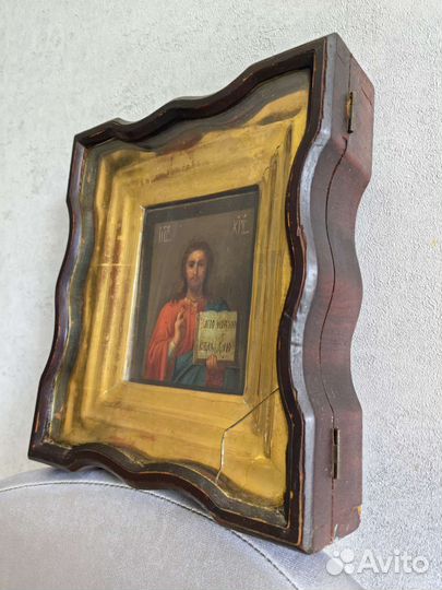 Старинная Икона Господь Вседержитель