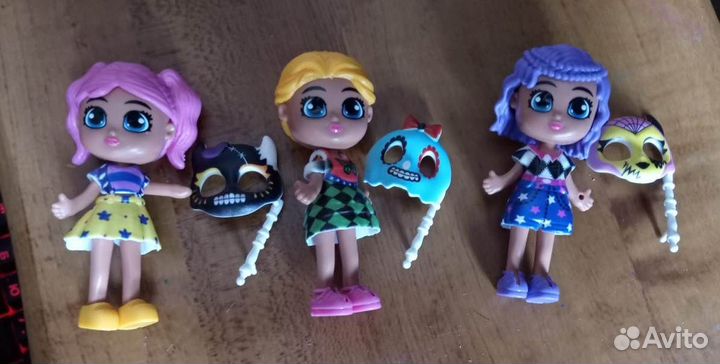 Куколки пластиковые 3 шт