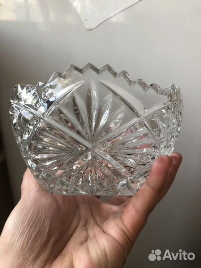 Хрустальная ваза/конфетница СССР