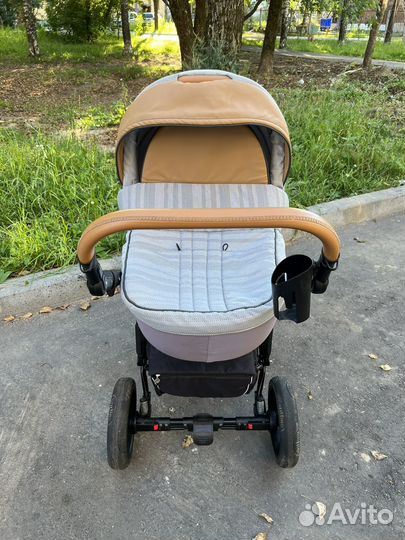 Коляска 2в1 retrus Turismo 4 Серо-Коричневая